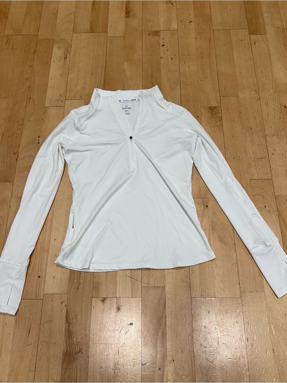 Under Armour White Women's Long-Sleeve Half-Zip Performance Top